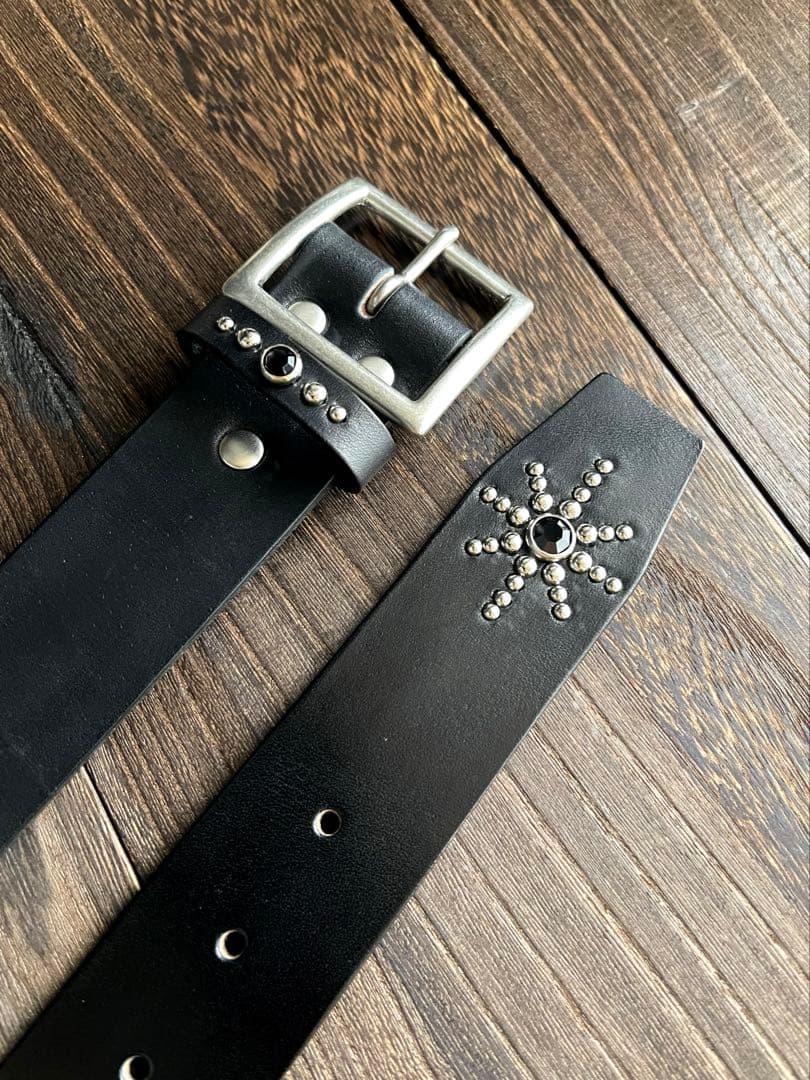 ディッキーズ874専用スタッズベルト　昭南ベンズ　シルバーHTC CALEE