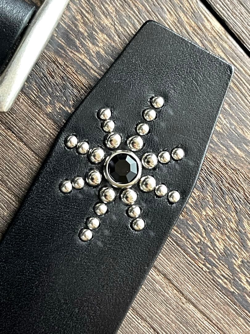 ディッキーズ874専用スタッズベルト　昭南ベンズ　シルバーHTC CALEE