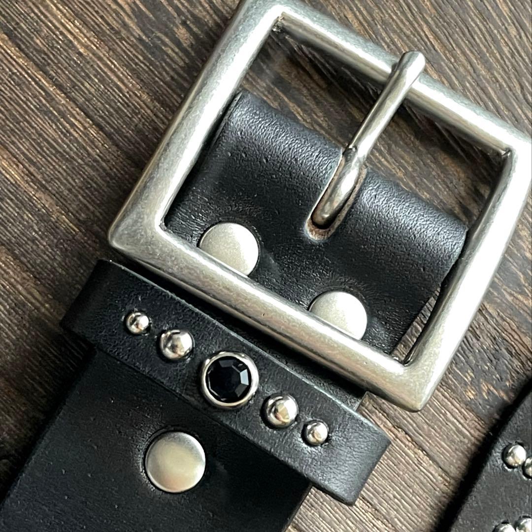 ディッキーズ874専用スタッズベルト　昭南ベンズ　シルバーHTC CALEE