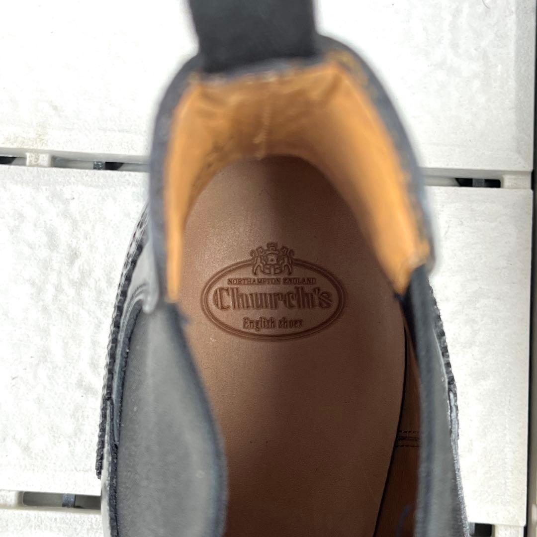 38 チャーチ KETSBY サイドゴア　ショートブーツ 黒　24.5