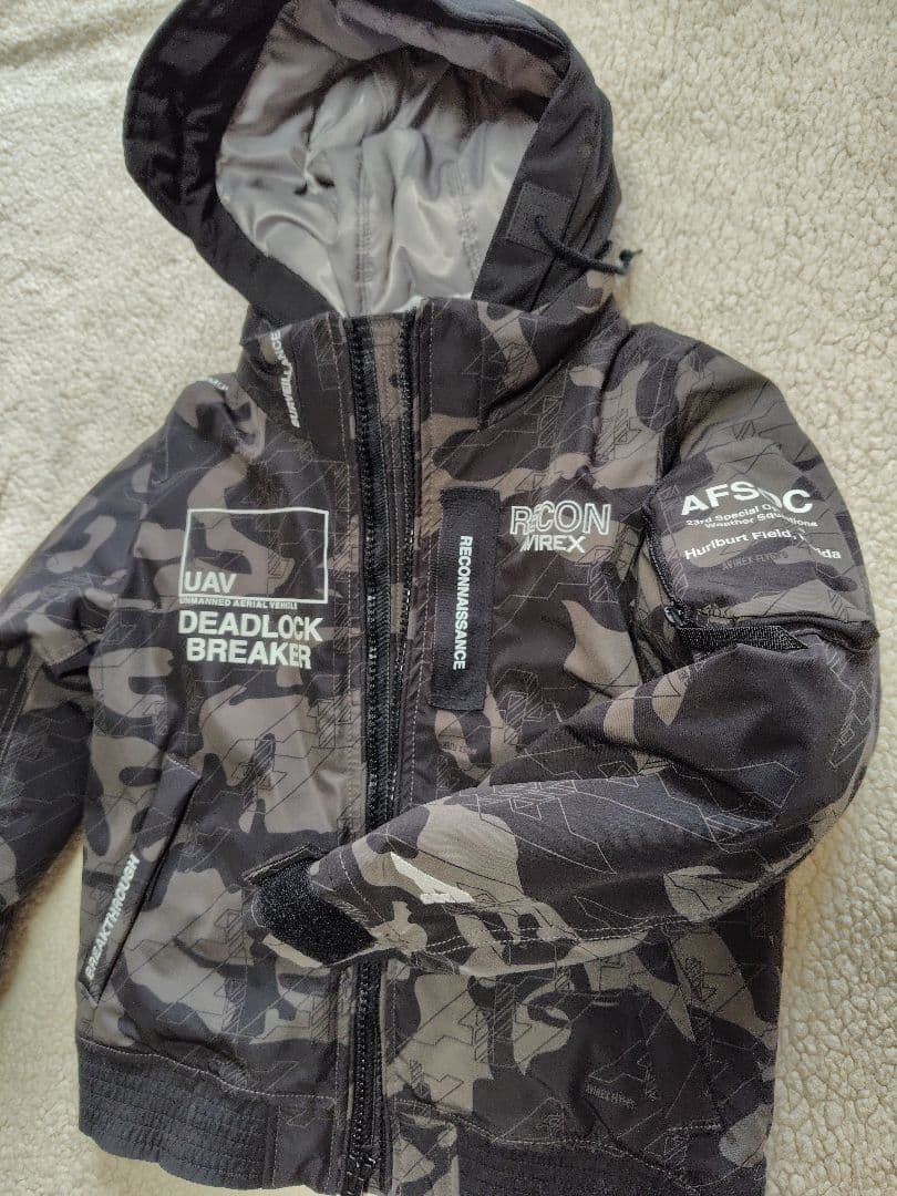 AVIREX 中綿 フライトジャケット ウェザーウォッチャー フード付き