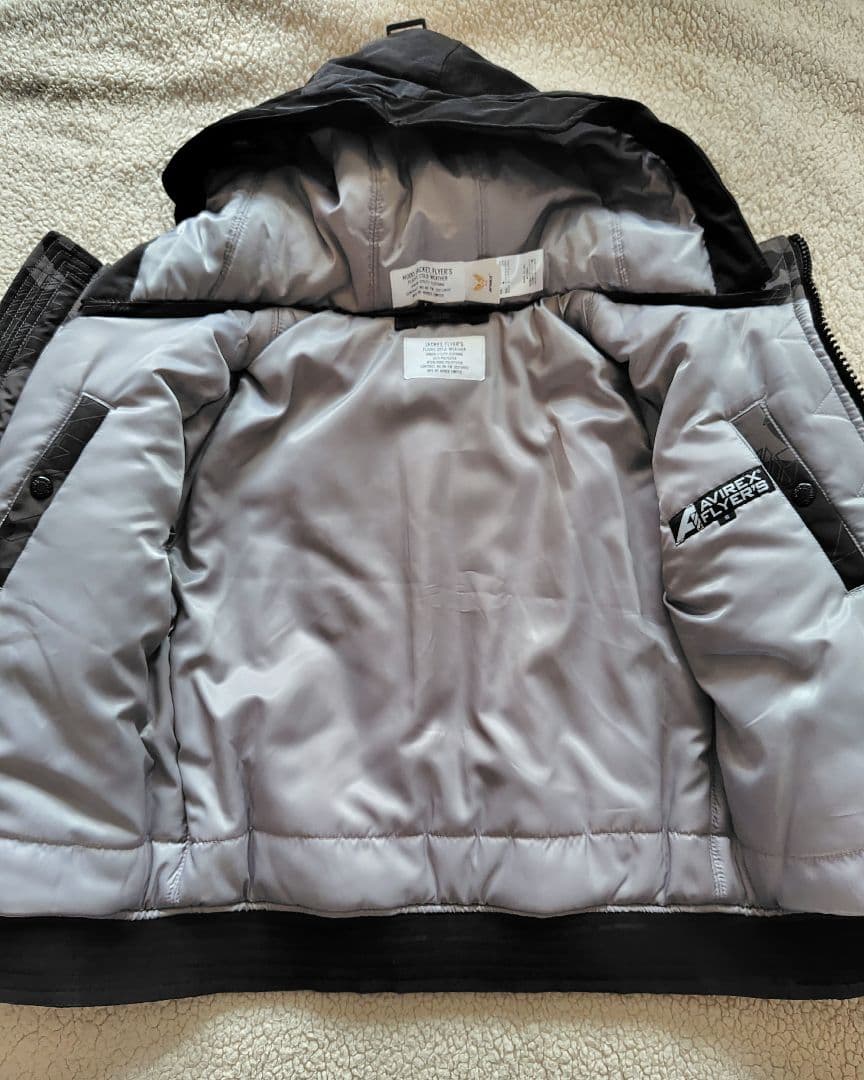 AVIREX 中綿 フライトジャケット ウェザーウォッチャー フード付き