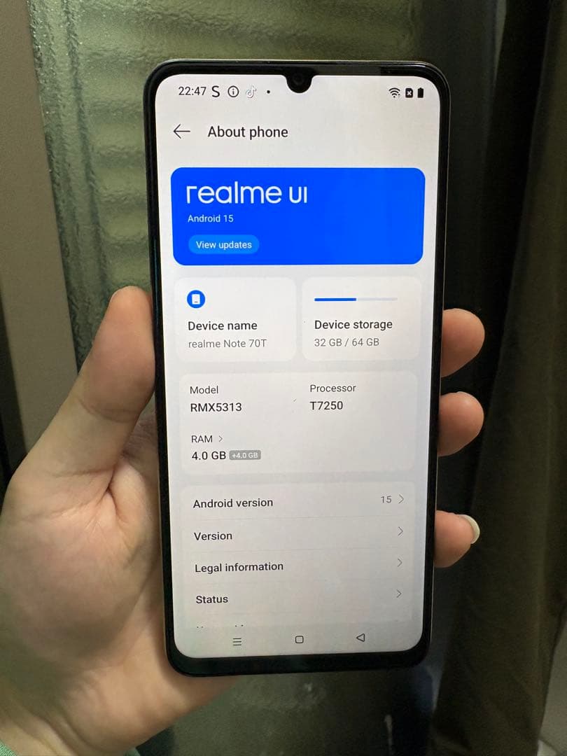 スマートフォン本体 Realme Note 70t