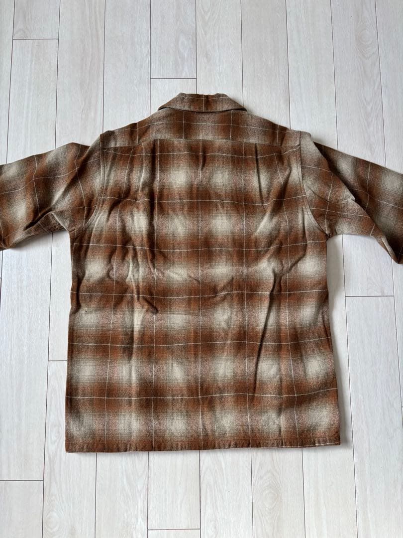 米*様 ペンドルトン　ボードシャツ　オンブレ　シャドーチェック　ブラウン　M 7