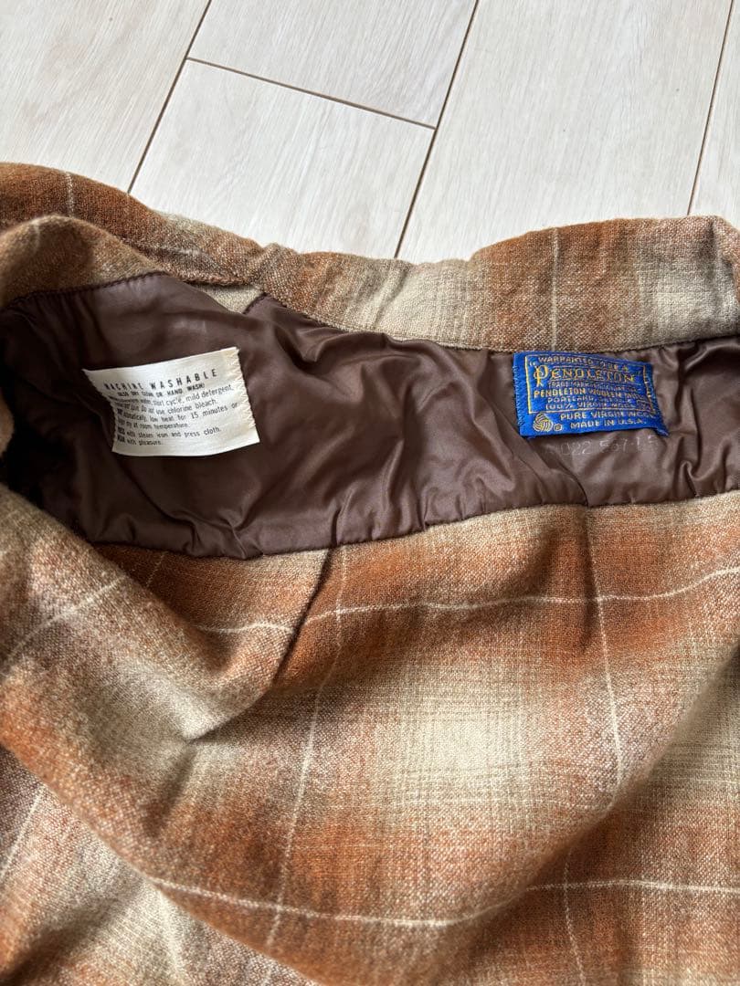 米*様 ペンドルトン　ボードシャツ　オンブレ　シャドーチェック　ブラウン　M 7