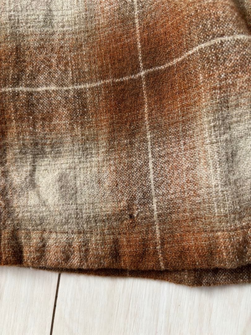 米*様 ペンドルトン　ボードシャツ　オンブレ　シャドーチェック　ブラウン　M 7