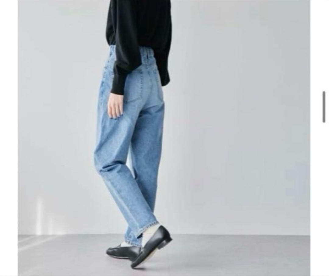 【お値下げ】北欧暮らしの道具店　テーパードデニム　ブルー