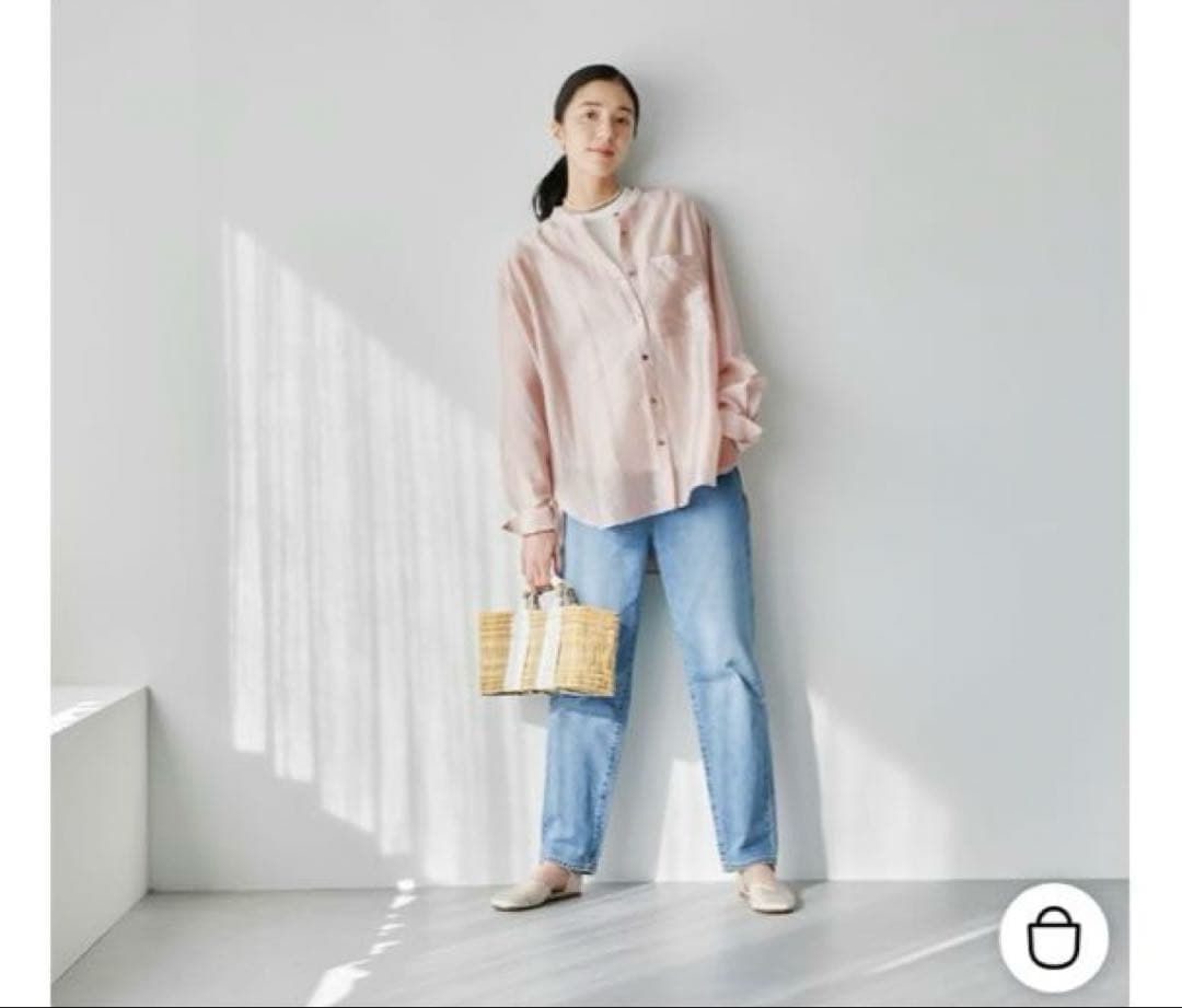 【お値下げ】北欧暮らしの道具店　テーパードデニム　ブルー