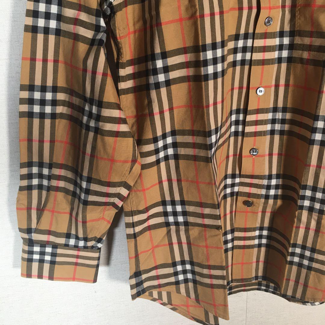 ☆美品☆バーバリーロンドン メンズ シャツ バーバリーチェック柄 180/92A