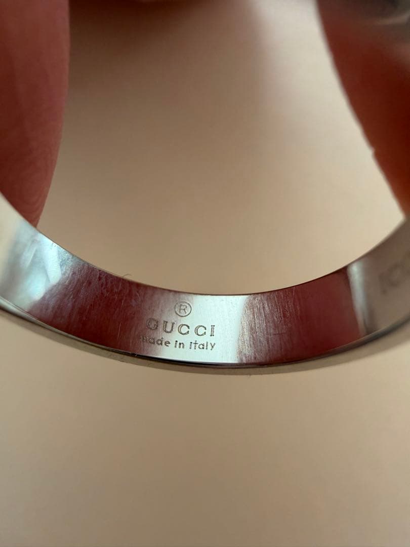 GUCCI ICONリング K18 ホワイトゴールド 10号