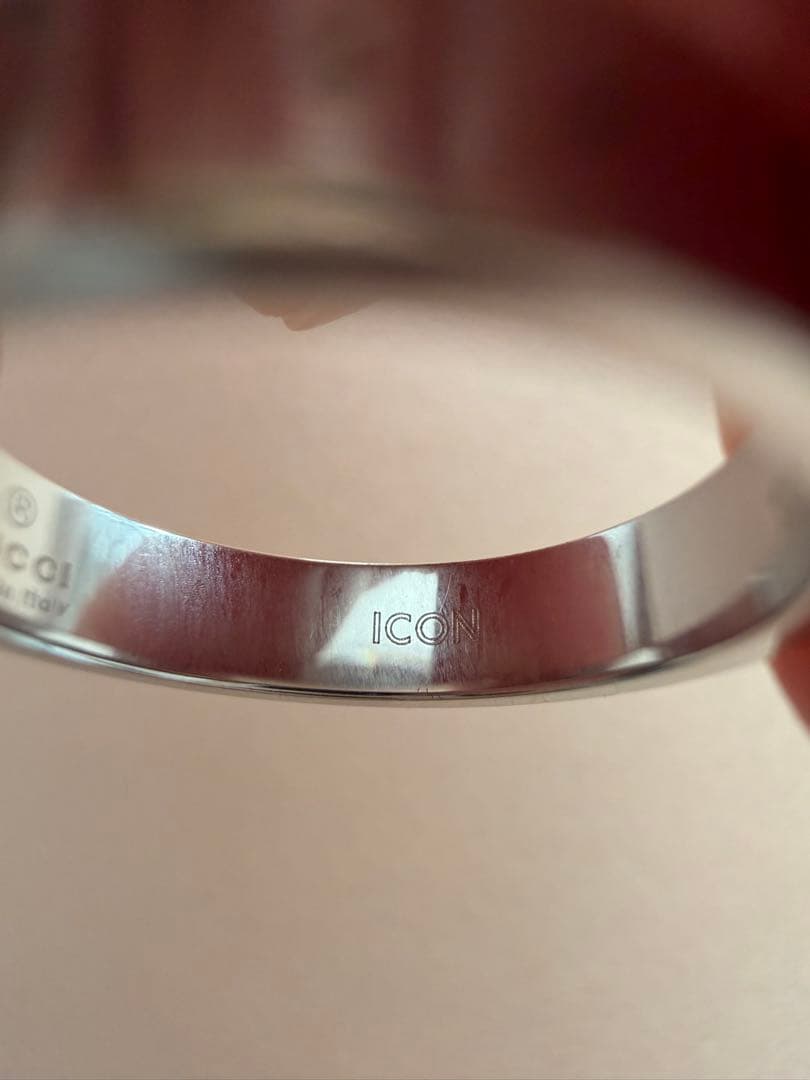 GUCCI ICONリング K18 ホワイトゴールド 10号