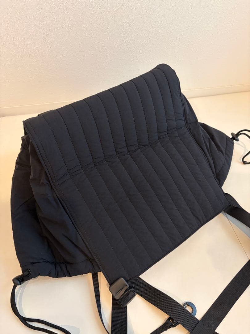 SOLPRESAキルティングトートバッグ ブラック　M