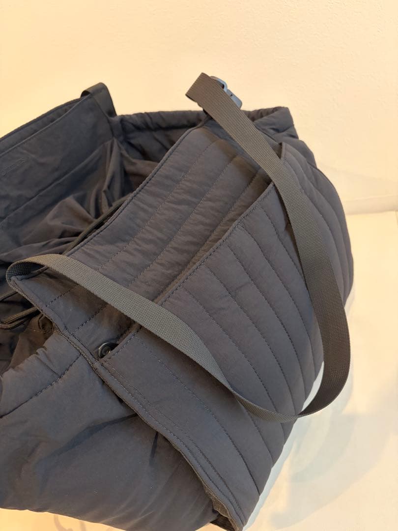 SOLPRESAキルティングトートバッグ ブラック　M