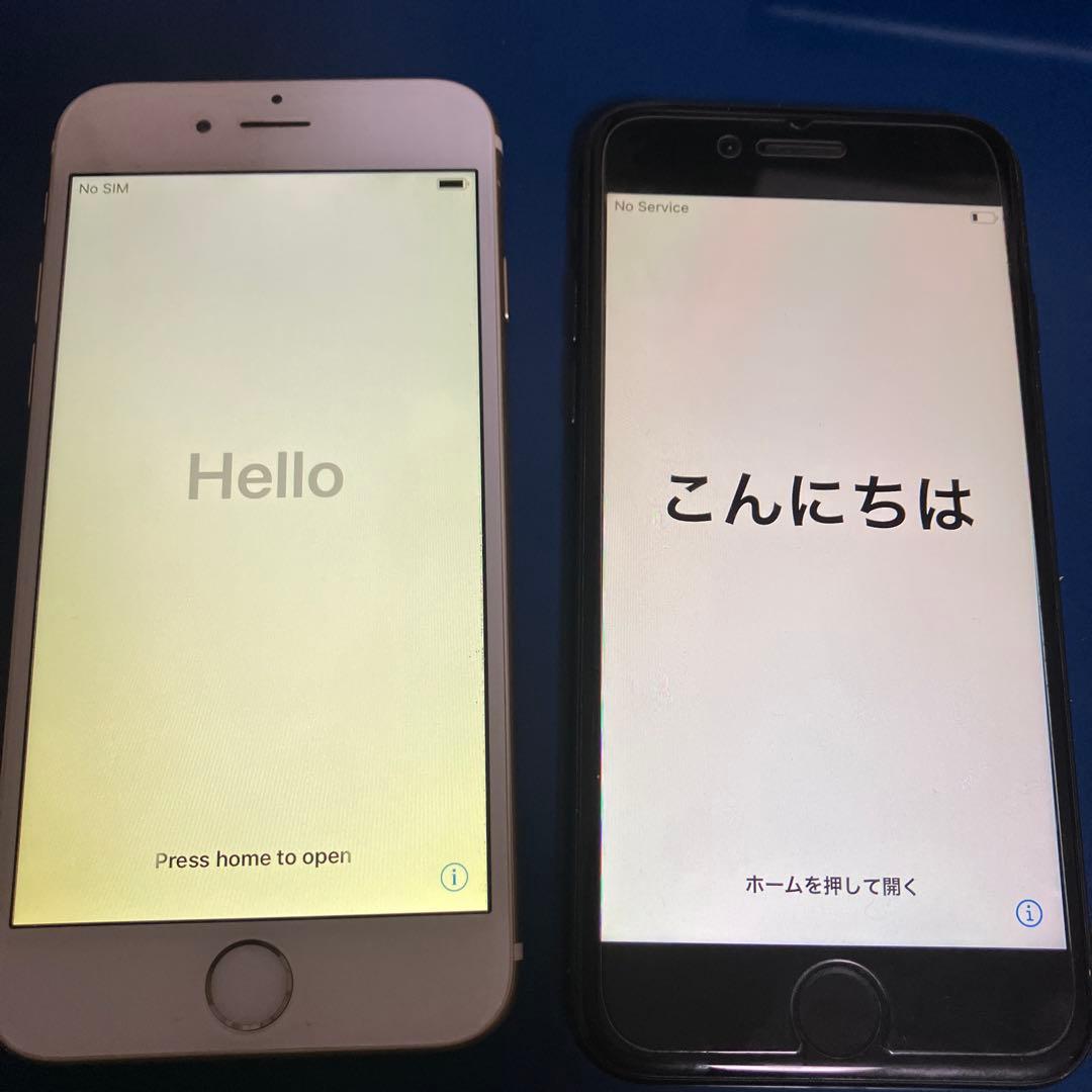iPhone 6 64GBと7 128GBゴールド ブラック 2台セット