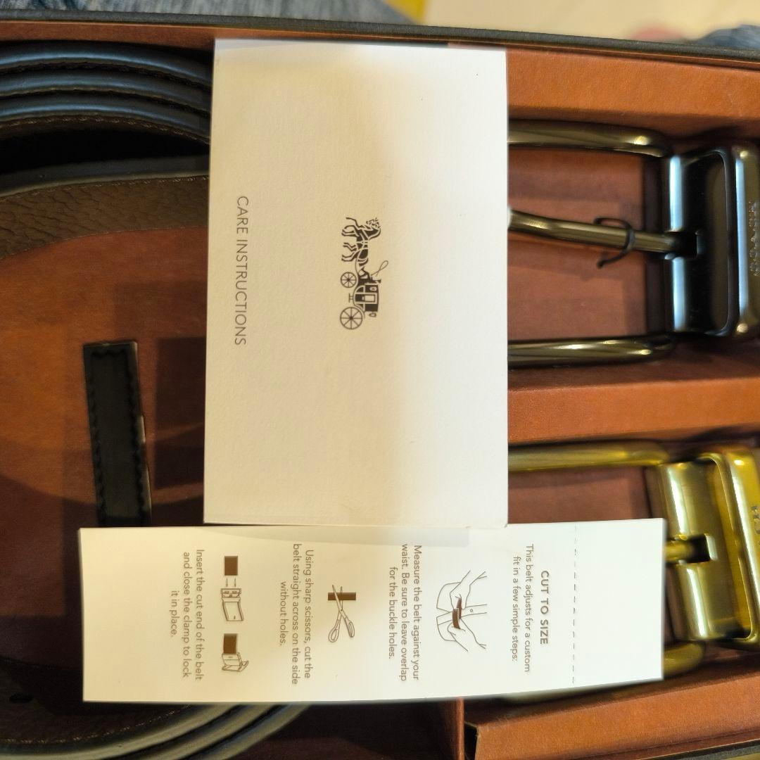 新品✨COACH コーチ レザー ベルト セット メンズ リバーシブル