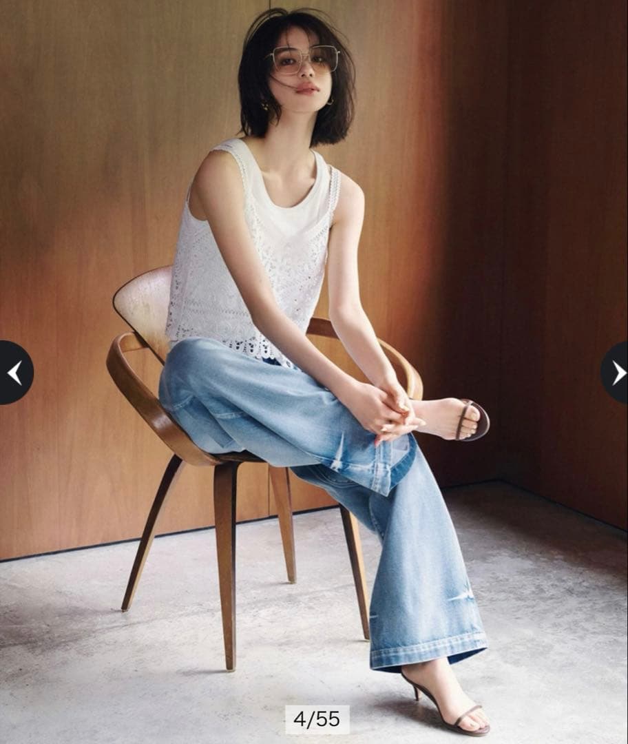 新品 Arpege story アルページュストーリー クロシェレースキャミ