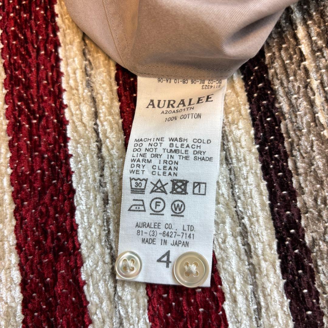 AURALEE オーラリー WASHED FINX TWILL SHIRTS