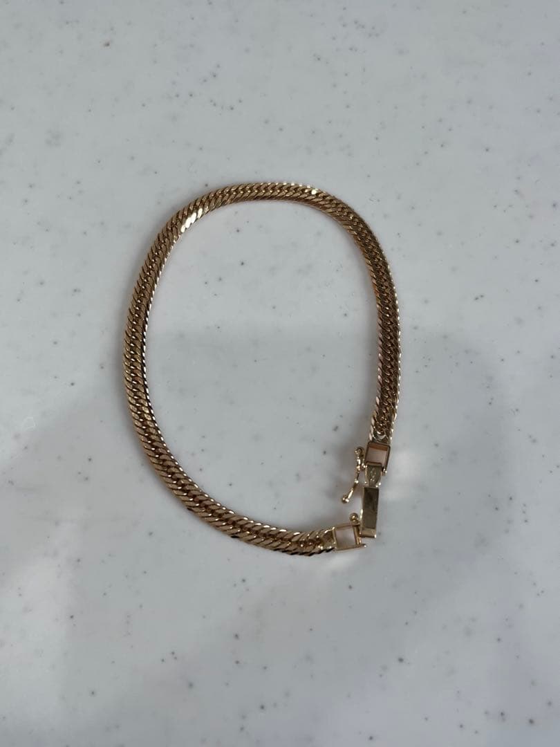 k18 喜平　１２面トリプル　ブレスレット　約7.7グラム　17センチ