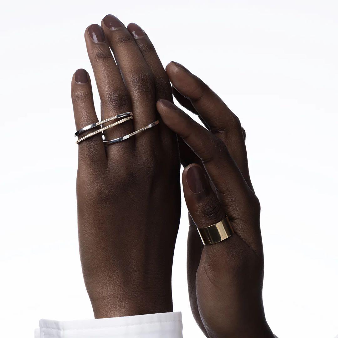 Hirotaka ALL ABOUT BASICS ダブル フィンガー リング