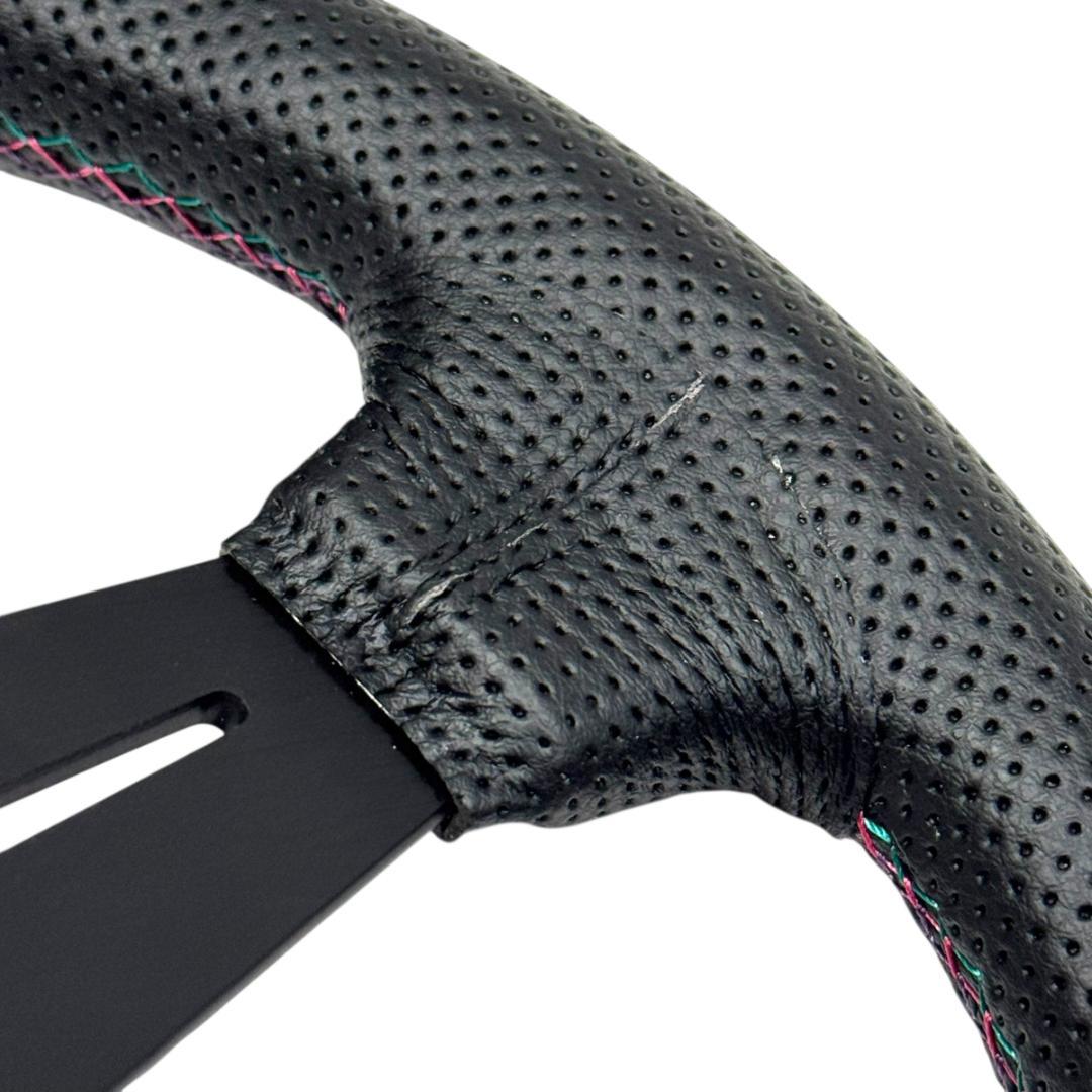 NARDI x HKS スタイル ディープ コーン レザー ステアリング