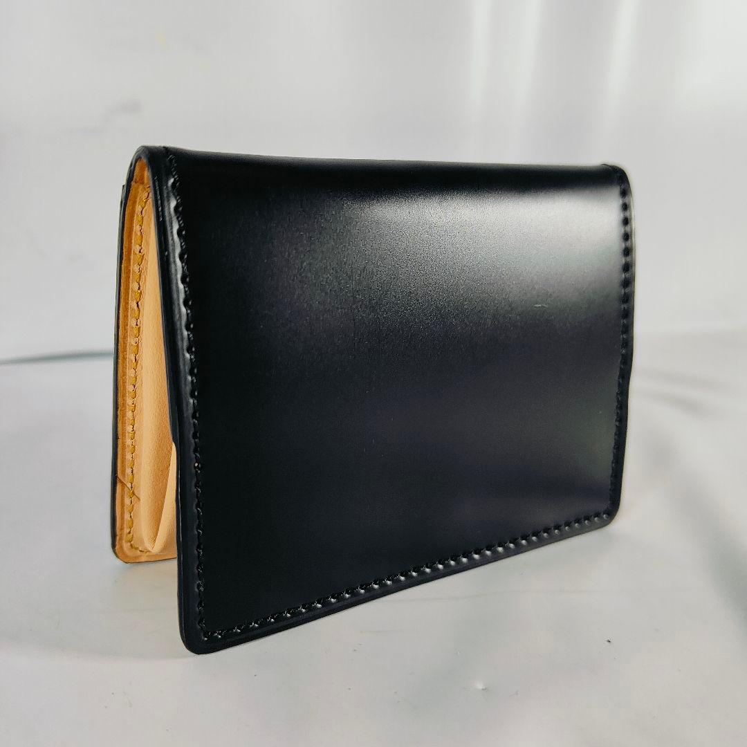 【新品未使用極艶品】【ブラックコードバン】CYPRIS　高級黒艶馬革ケース