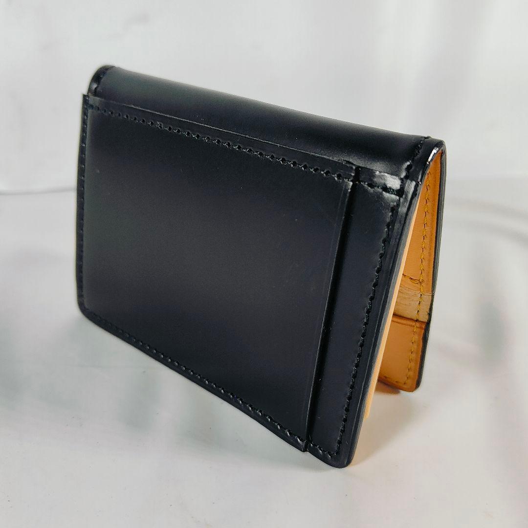 【新品未使用極艶品】【ブラックコードバン】CYPRIS　高級黒艶馬革ケース