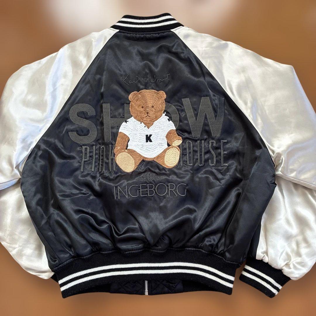 貴重 金子功時代 カールヘルム テディベア くま スカジャン ジャンパー