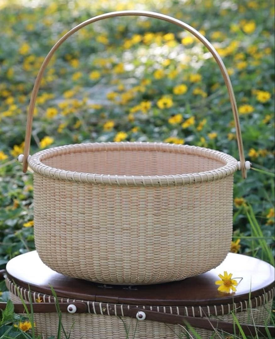 michikoナンタケットバスケット丸型 サイズ・特大