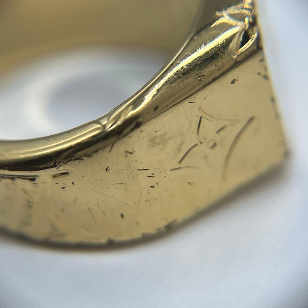 ルイヴィトン モノグラム シグネットリング Lサイズ 21号 M80191