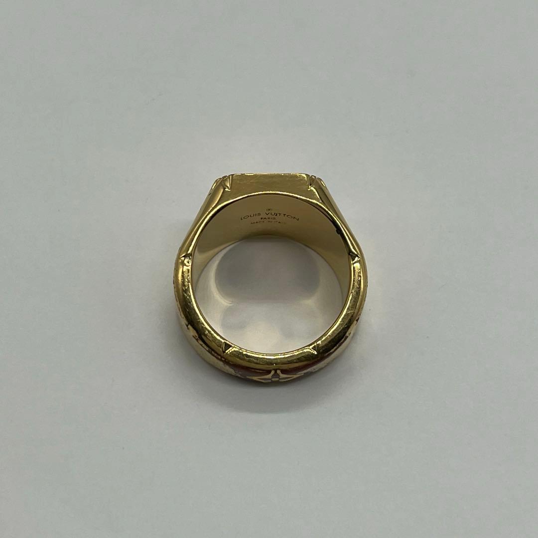 ルイヴィトン モノグラム シグネットリング Lサイズ 21号 M80191