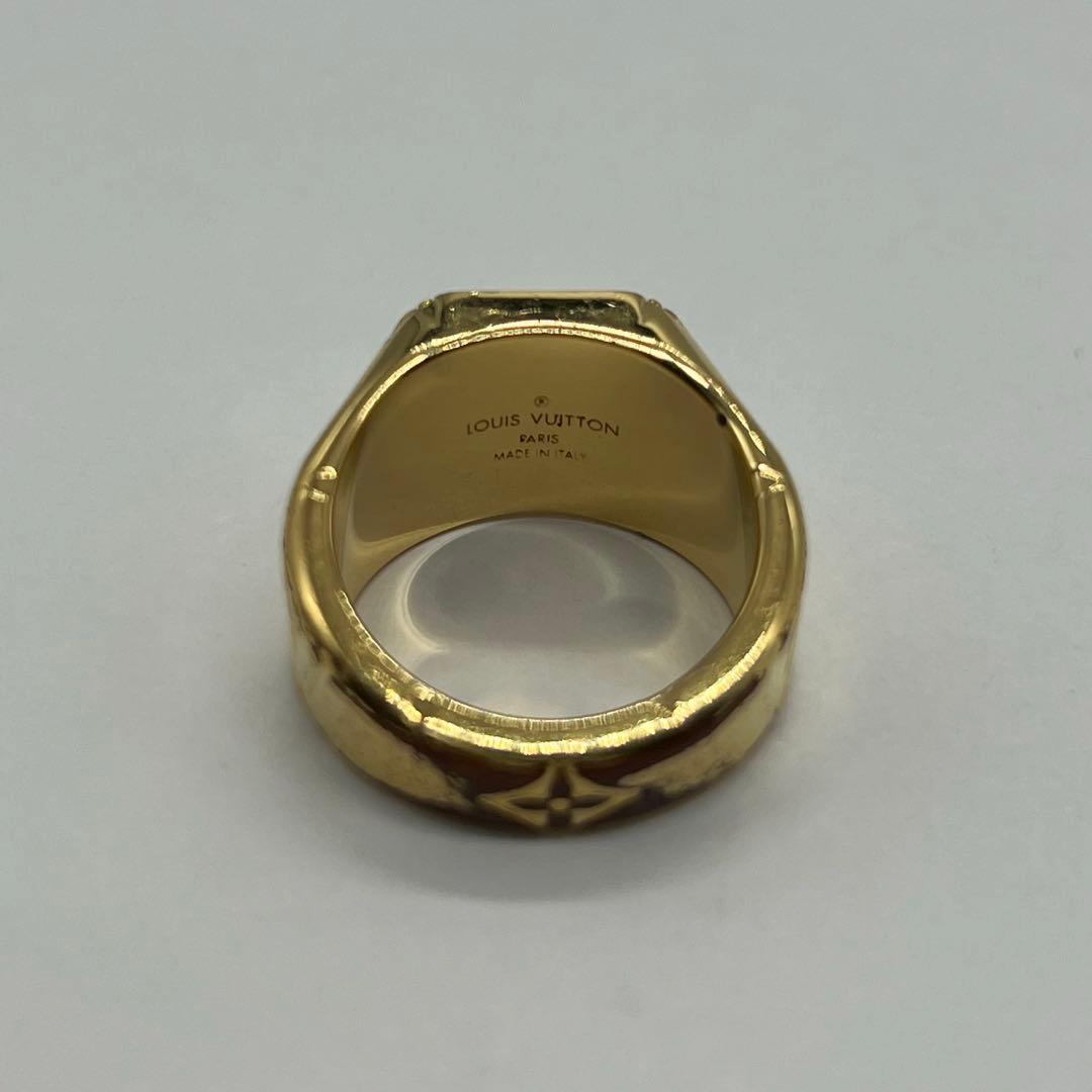 ルイヴィトン モノグラム シグネットリング Lサイズ 21号 M80191