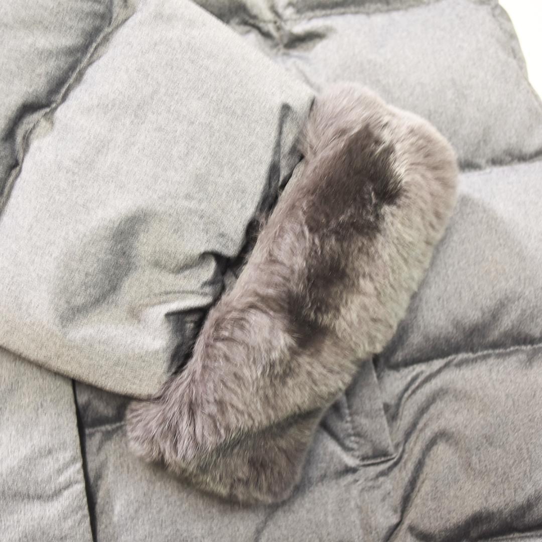 【上質】 シップス ストレッチファブリック ダウンジャケット 38 グレー ♪