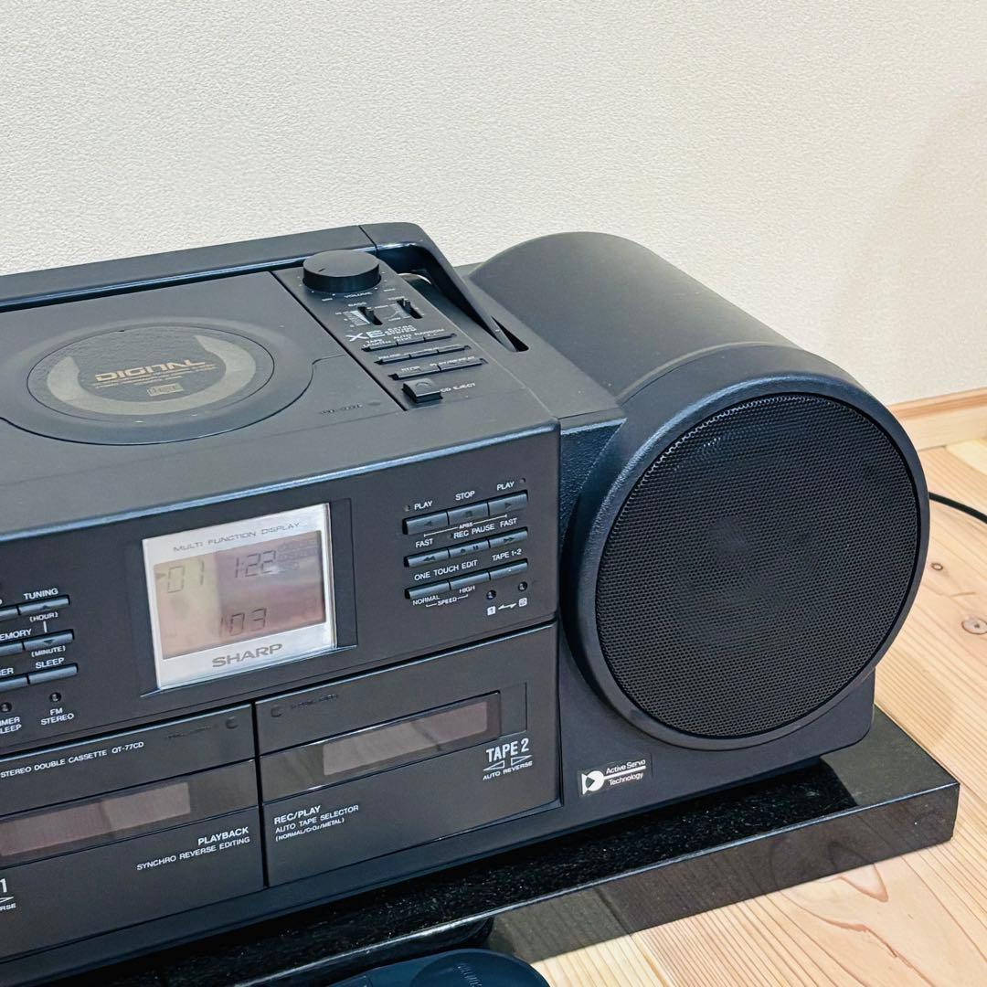 動作確認済 美品 SHARP QT-77CD ラジカセ　シャープ　YAMAHA