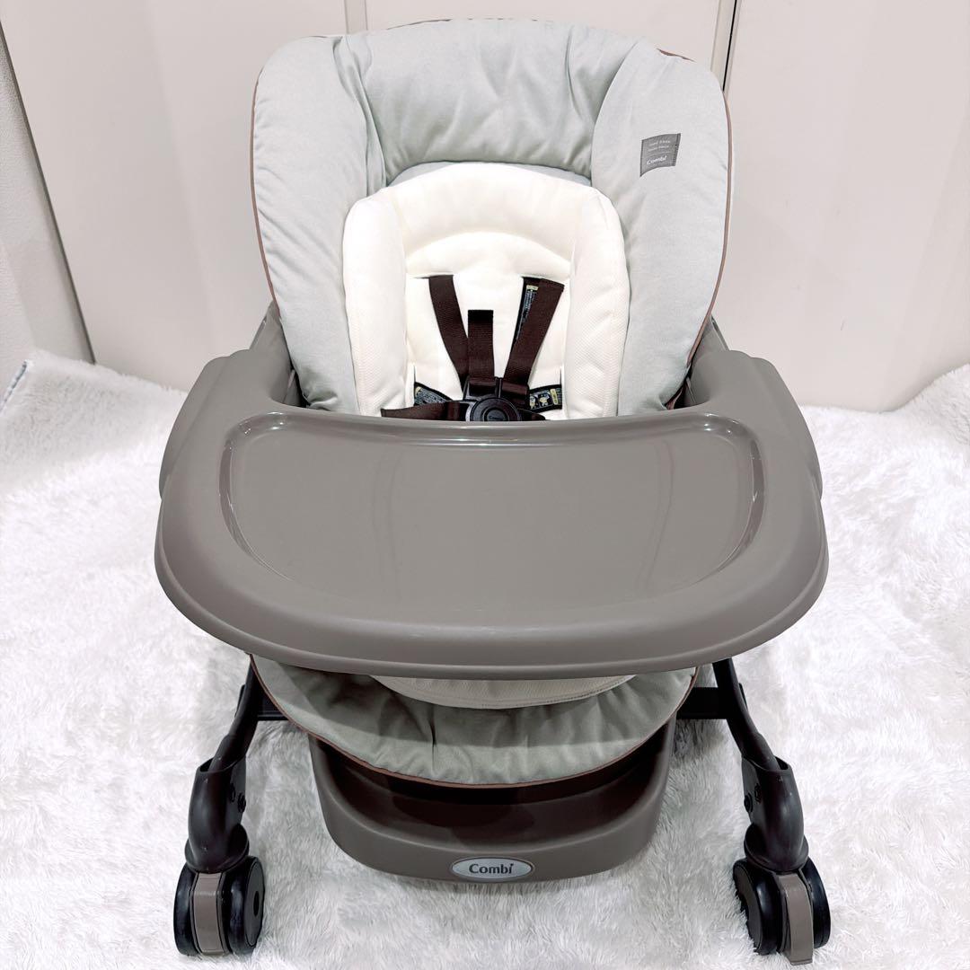【未使用級】Combi コンビ ネムリラAT 新生児 自動 ハイローチェア