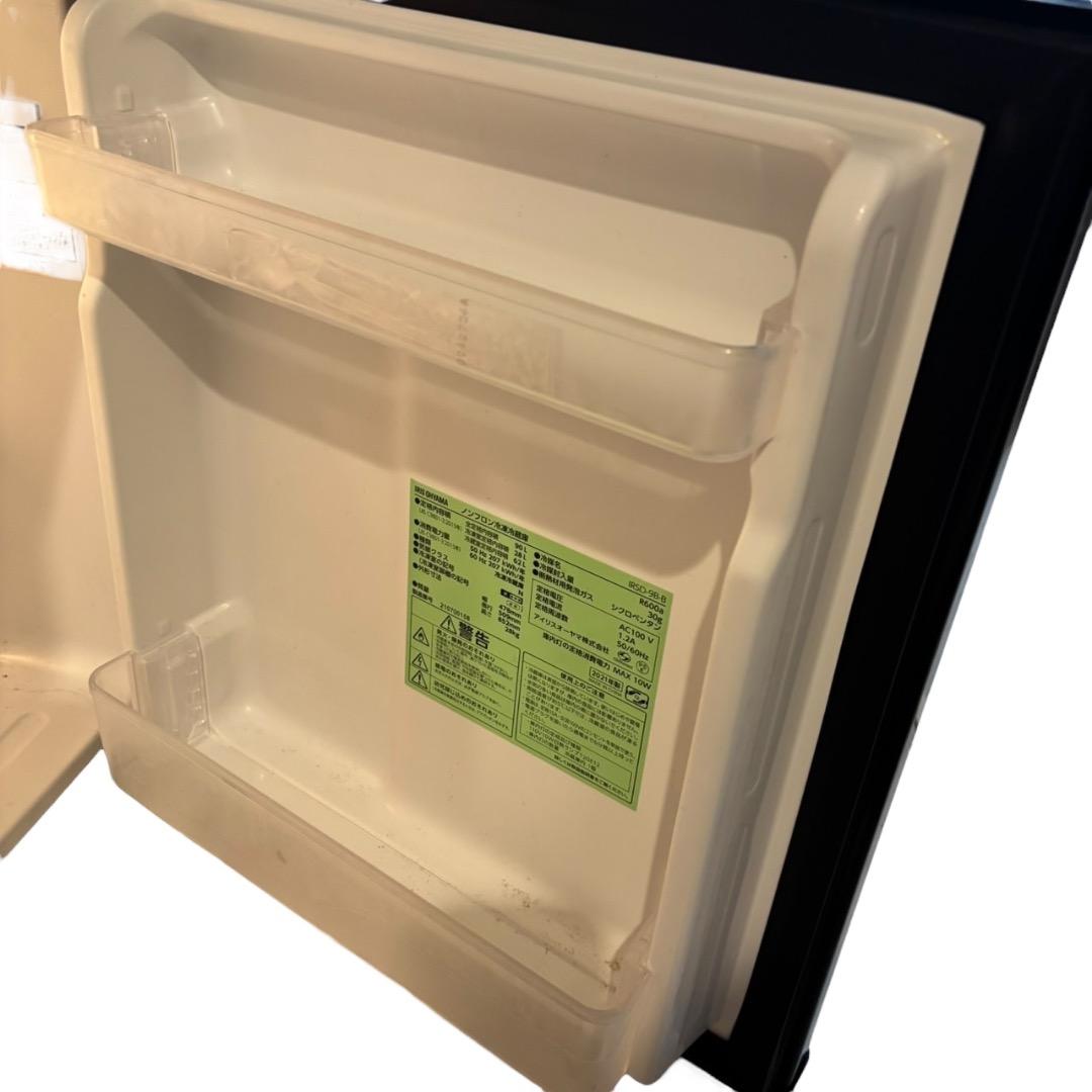 冷蔵庫 IRIS OHYAMA IRSD-9B-B 90L SES256羽動作品