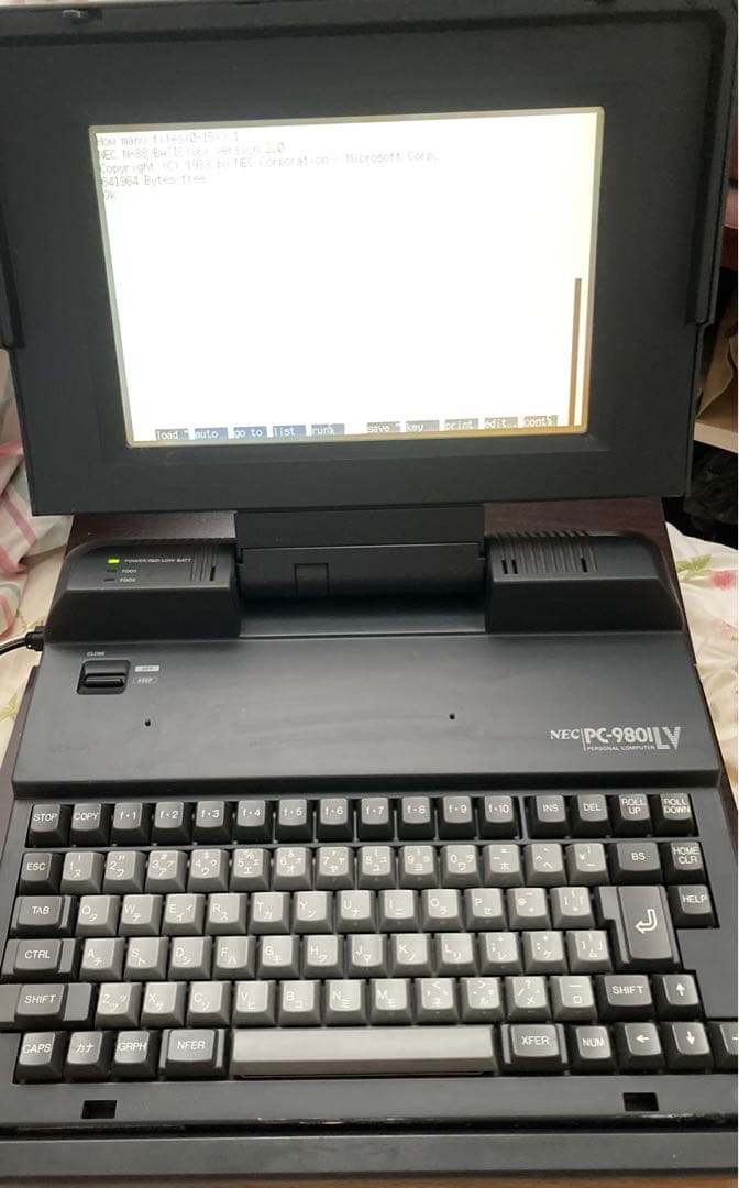 PC-9801LV,NECラップトップPC（ジャンク品）