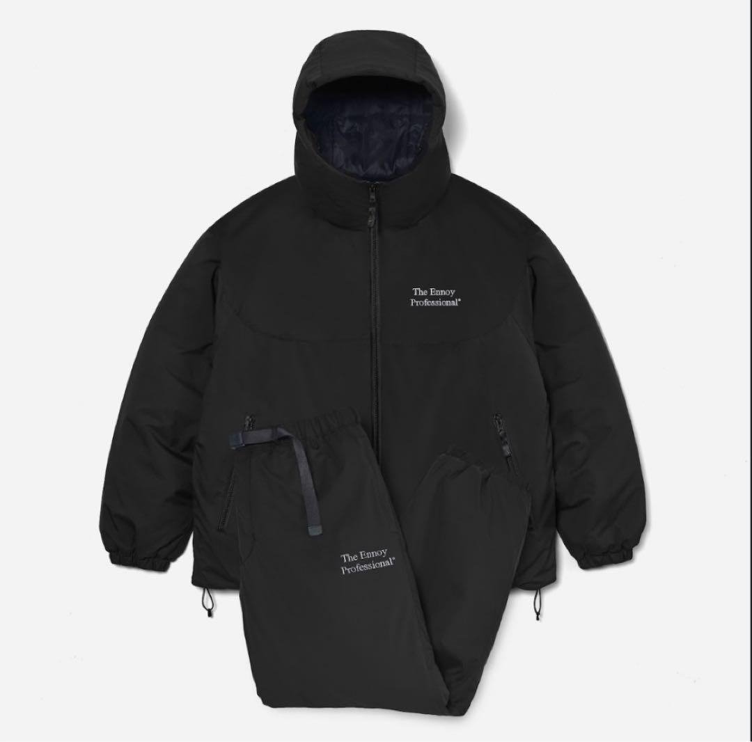 ENNOYとスタイリスト私物 PADDED NYLON SETUP黒M エンノイ