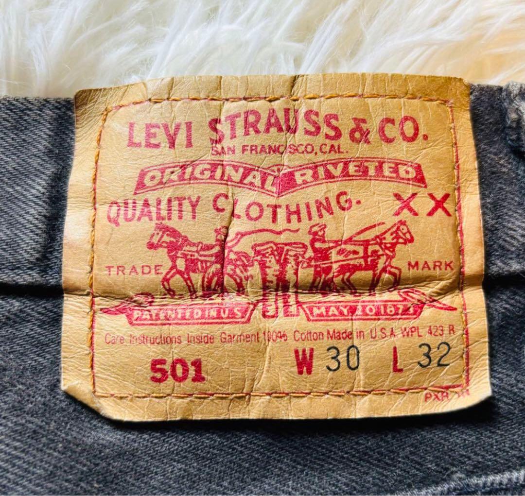 る*い様 【希少】90's リーバイス501 サルファブラック　デニム　USA