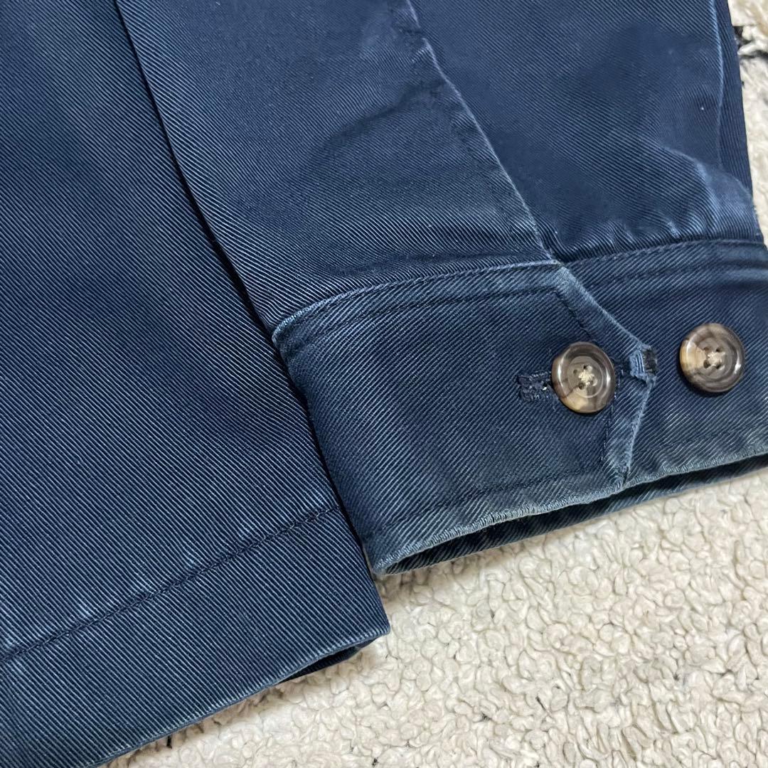 90s~00s EU規格 ラルフローレン スイングトップ 裏地チェック ネイビー