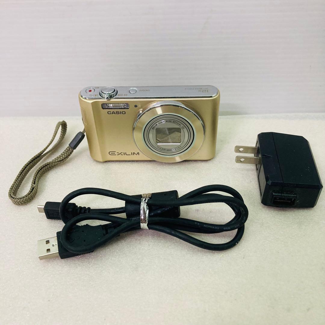 CASIO　カシオ　デジタルカメラ　EXILIM EX-ZS　ゴールド　デジカメ