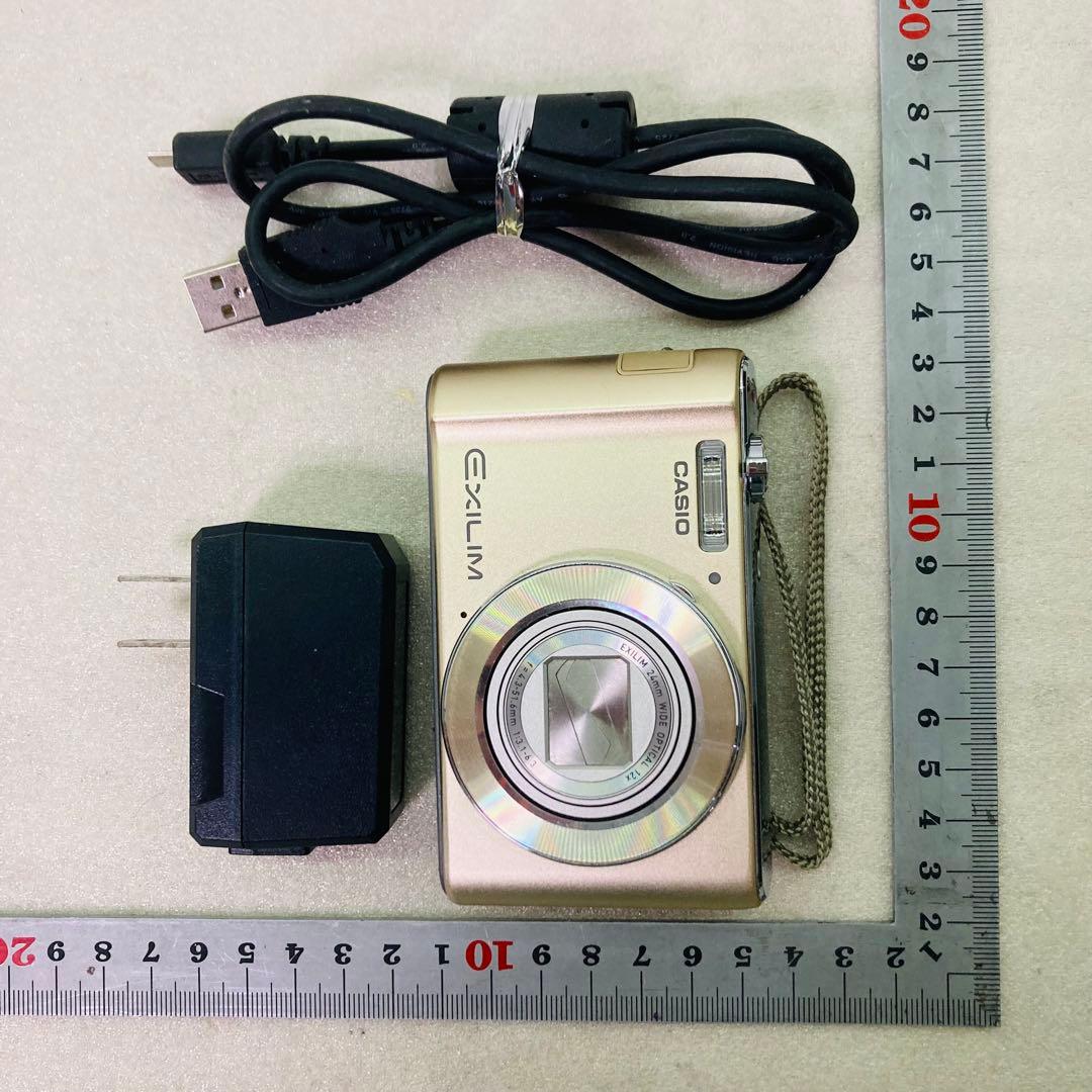 CASIO　カシオ　デジタルカメラ　EXILIM EX-ZS　ゴールド　デジカメ