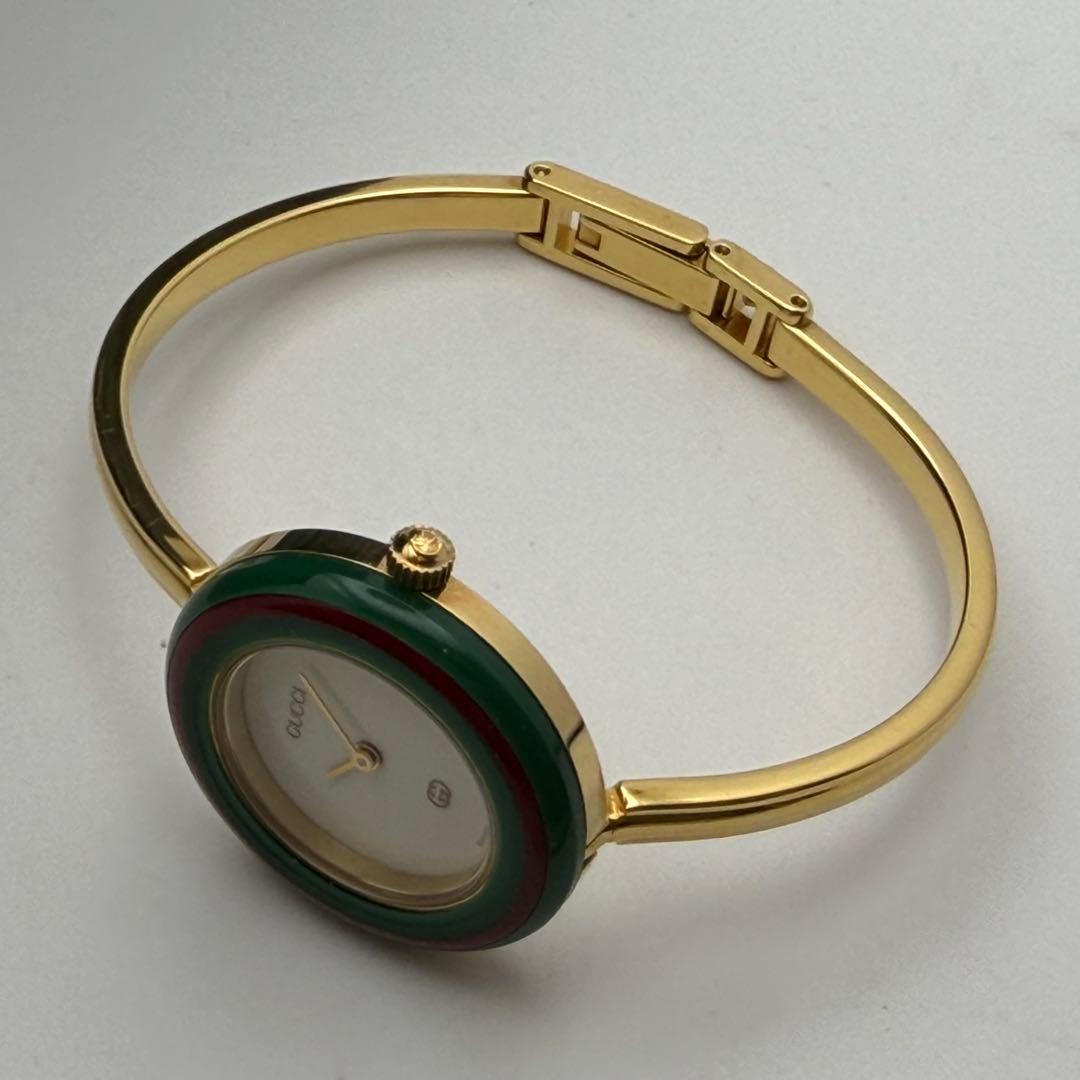 動作未確認　グッチ　チェンジベゼル　クォーツ　ベゼル11個付　美品　箱付き