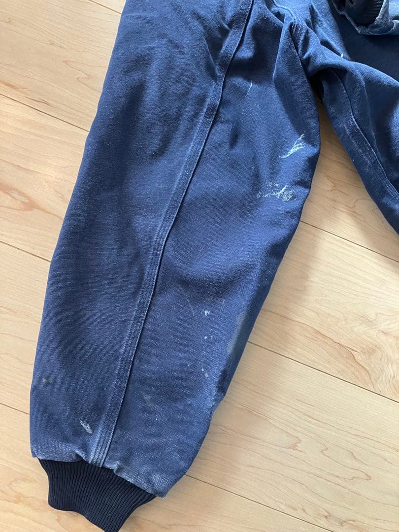 90s USA製 Carhartt アクティブジャケット フェードネイビー