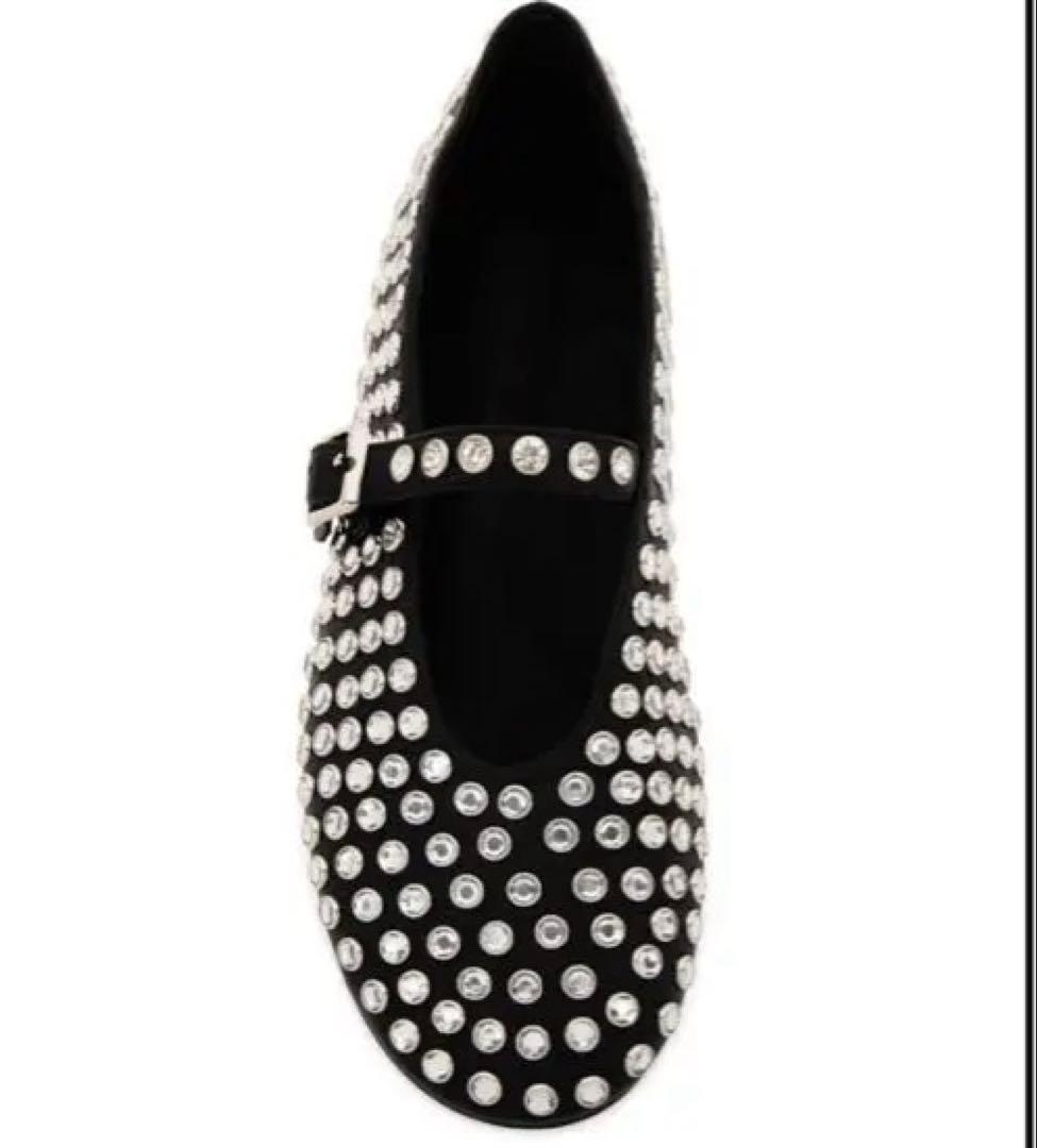 新品未使用　トニービアンコ　スタッズ　フラットシューズ