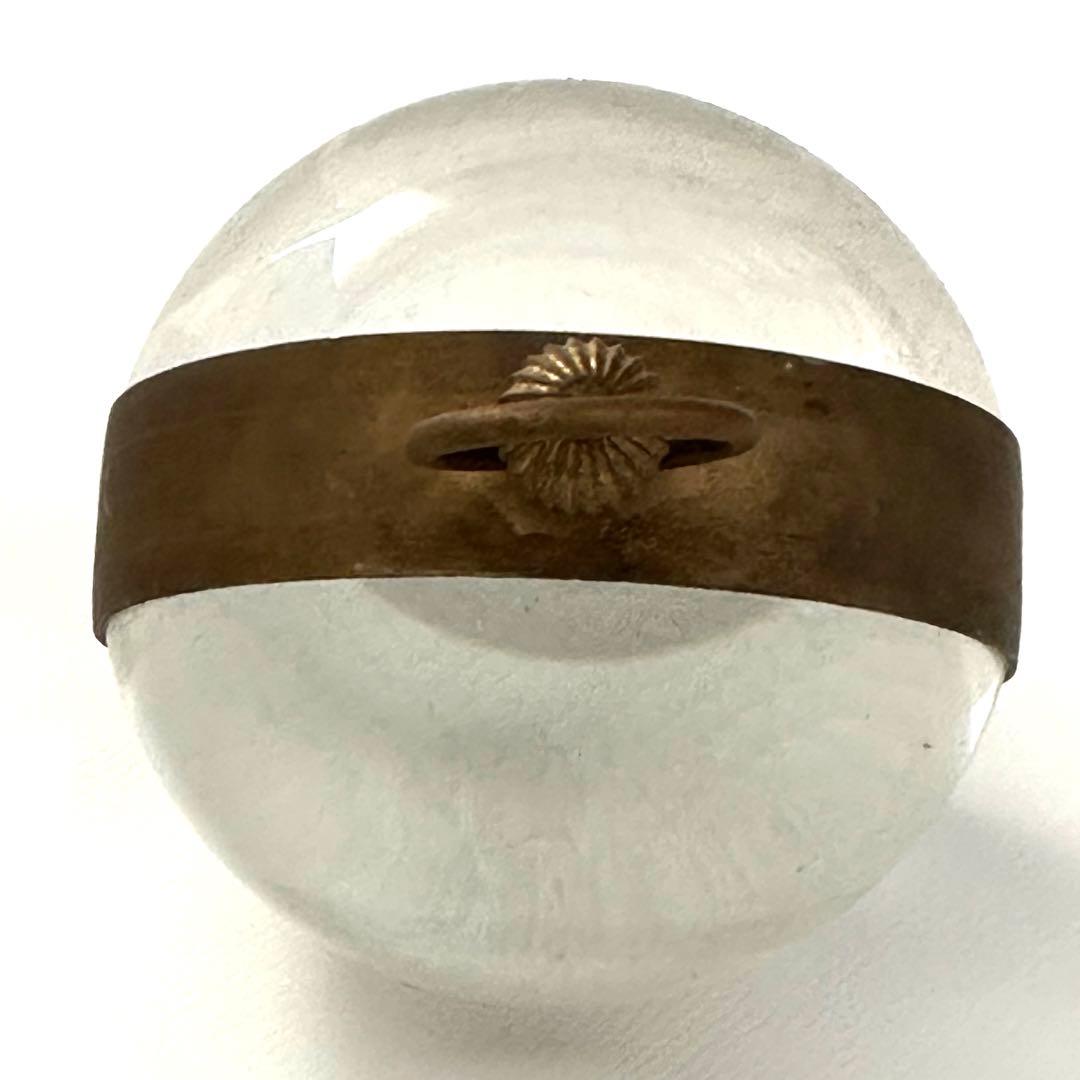 球体ガラス置時計　デスクウォッチ　アンティーク　希少