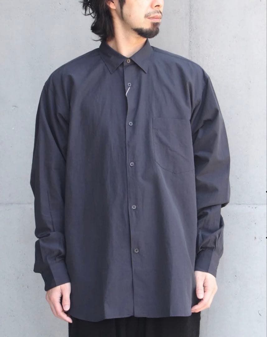 COMOLI 旧型 コモリシャツ ネイビー 3