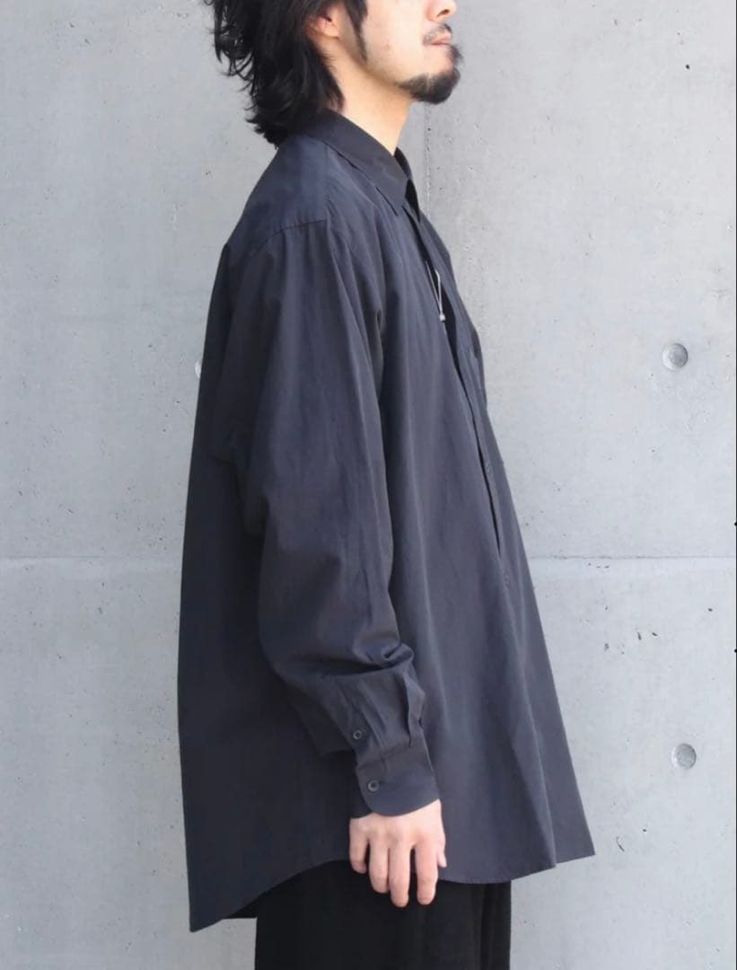 COMOLI 旧型 コモリシャツ ネイビー 3