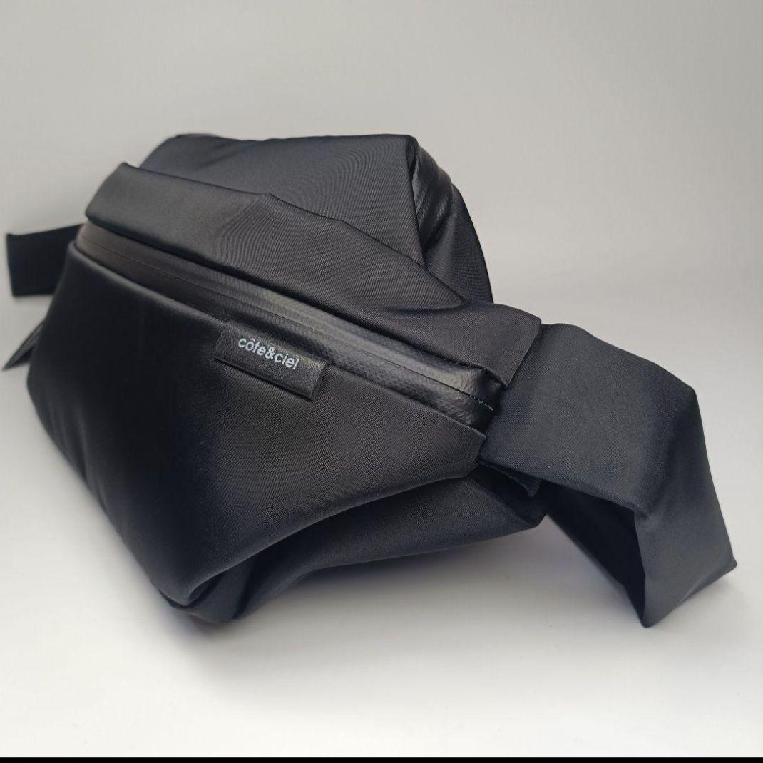 Cote&Ciel コートエシエル ボディバッグ ウエストポーチ 黒 ブラック