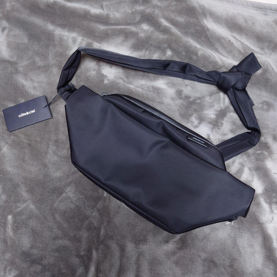 Cote&Ciel コートエシエル ボディバッグ ウエストポーチ 黒 ブラック