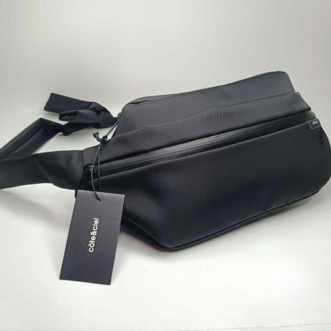 Cote&Ciel コートエシエル ボディバッグ ウエストポーチ 黒 ブラック